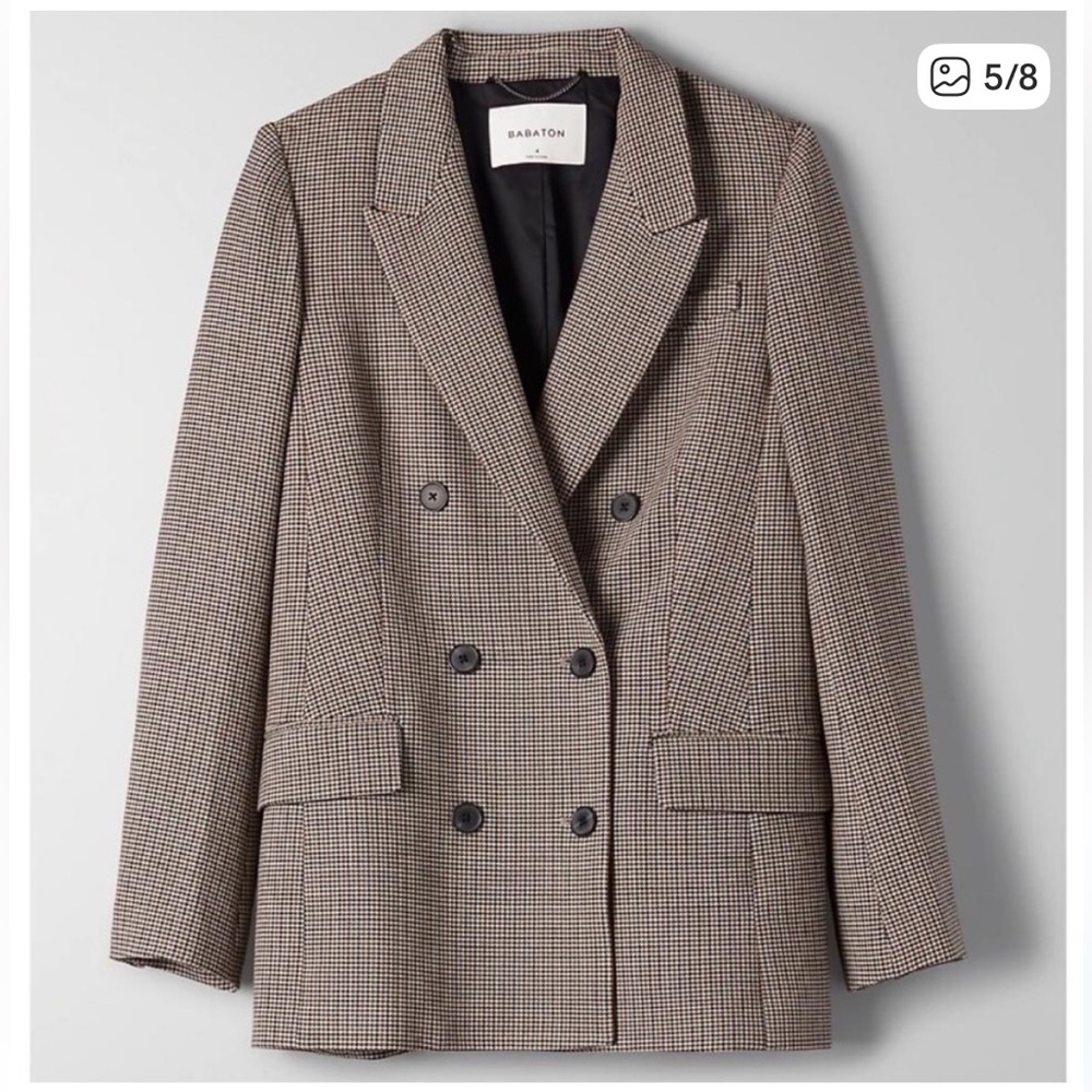 Babaton Houndstooth Blazer